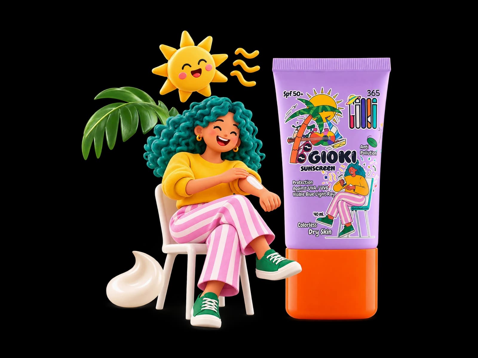 کرم ضدآفتاب آبرسان +SPF 50 پوست خشک، بی‌رنگ